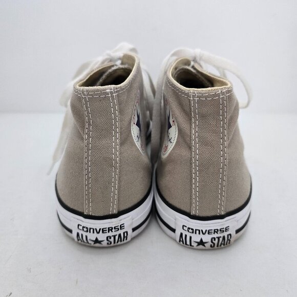 Converse | Chuck Taylor's All-Star tan canvas neutral mids sneakers | MENS 8 - Picture 5 of 8